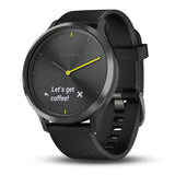 Garmin vívomove HR - Black with Slate Hardware (Large)