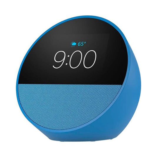 Amazon Echo Spot (2024 Release) – Sleek Smart Alarm Clock with Alexa, Vibrant Sound, and Customizable Display