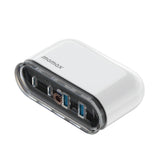 Momax 1-Charge Flow 80W Quad Output Desktop GaN Charging Station - Fast & Efficient Charging for Multiple Devices