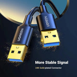 UGREEN USB 3.0 Male to Male Cable, 1M – High-Speed Data Transfer & Reliable Performance