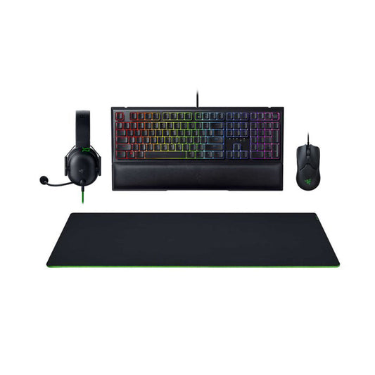 Razer All Star Gaming Bundle Blackshark V2 X Headset, Ornata V2 Keyboard, Gigantus V2 XXL Mouse Mat, Viper Mouse from Razer sold by 961Souq-Zalka