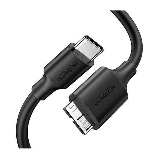 UGREEN Micro USB 3.0 to USB-C 3.1 Hard Drive Data Cable, 1M – High-Speed 5Gbps Transfer & Fast Charging