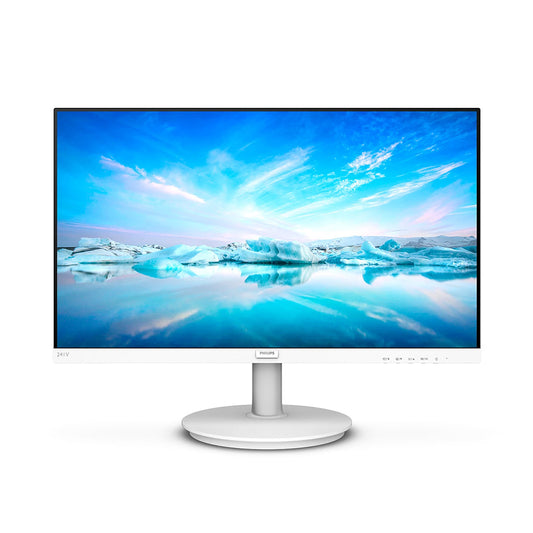 Philips 241V8W 24" - FHD IPS LED Monitor with 75Hz Adaptive-Sync, Flicker-Free, and LowBlue Mode - Crisp Visuals, VESA Mount, HDMI Connectivity