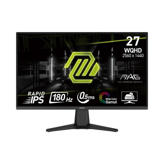 MSI MAG 275QF 27" Rapid IPS WQHD Gaming Monitor – 180Hz, 0.5ms Response, HDR Ready