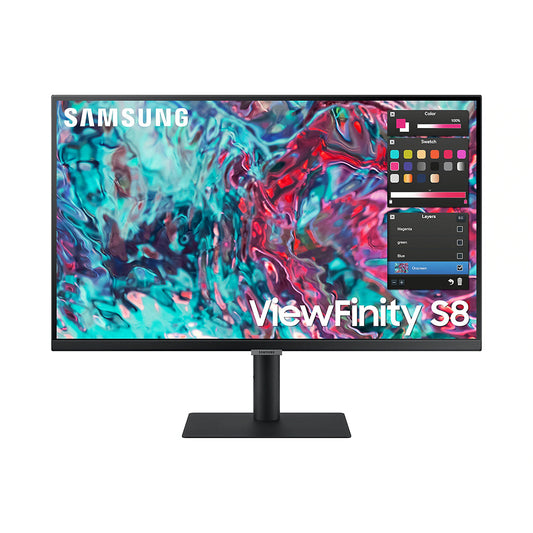 Samsung 27" ViewFinity S80TB UHD Monitor with IPS Display, Thunderbolt 4, HDR10, Built-in Speakers, and Ergonomic Stand