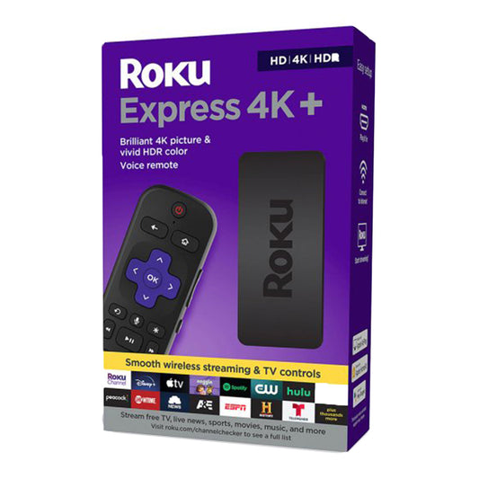 Roku Express 4K+ Streaming Player - 3941R2 | Voice Remote, 4K HDR, and Dual-Band Wi-Fi