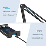 UGREEN Lazy Arm Tablet Holder | 360° Adjustable Tablet Stand with 2-Stage Flexible Arms