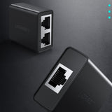 UGreen 50923 RJ45 Ethernet Splitter Adapter - 2 Pack | 100M Network Support, Dual Device Connectivity