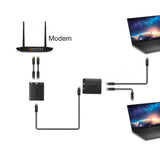 UGreen 50923 RJ45 Ethernet Splitter Adapter - 2 Pack | 100M Network Support, Dual Device Connectivity