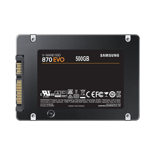 Samsung 870 EVO SATA III 500GB SSD - High-Speed 2.5" Internal Solid State Drive