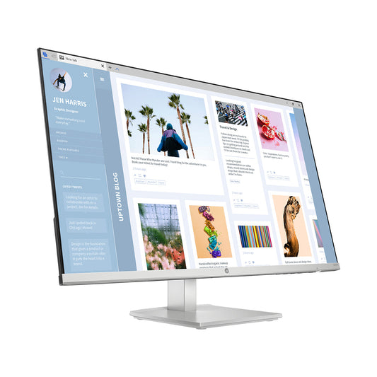 HP Series 5 27" FHD Monitor with Height Adjustment – 100Hz, IPS Display, Low Blue Light, Dual HDMI – Model 527sh