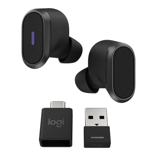 Logitech Zone True Wireless Bluetooth® Earbuds for Business – Noise-Canceling Mic & Exceptional Sound Quality