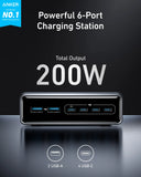 Anker Prime Charger (200W, 6 Ports, GaN) | A2683