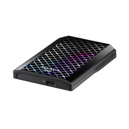 ADATA SE900G 1TB RGB External SSD - USB 3.2 Gen 2x2 Type-C, 2000 MB/s, Stylish Design