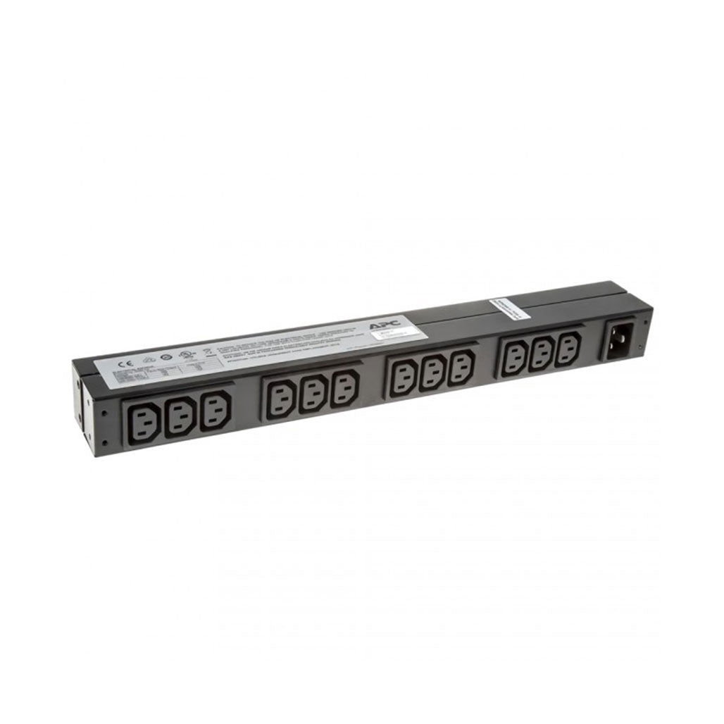 APC NetShelter Basic Rack PDU, 1U, 1PH, 3.7kW 230V 16A or 3.3kW 208V 16A, x12 C13 outlets, C20 cord from APC sold by 961Souq-Zalka