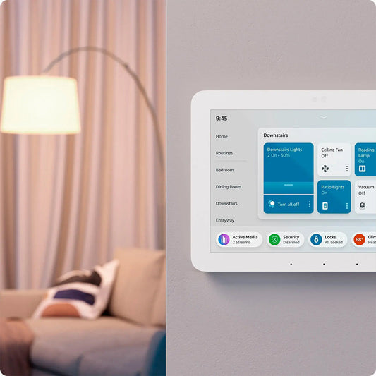 Amazon Echo Hub - 8" Smart Home Control Panel with Alexa Integration - White