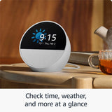 Amazon Echo Spot (2024 Release) – Sleek Smart Alarm Clock with Alexa, Vibrant Sound, and Customizable Display