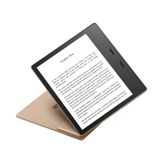 Amazon Kindle Oasis 32GB – 7” E-Reader with Page Turn Buttons, Adjustable Warm Light, Waterproof – Champagne Gold
