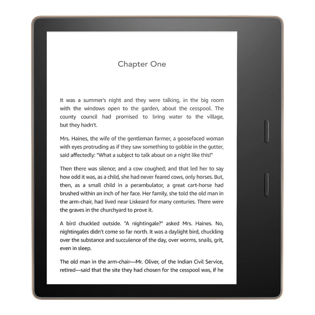 Amazon Kindle Oasis 32GB – 7” E-Reader with Page Turn Buttons, Adjustable Warm Light, Waterproof – Champagne Gold