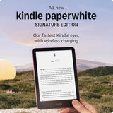 Amazon Kindle Paperwhite Signature Edition (32GB) – Gen 12 | Waterproof, Auto-Adjusting Light, and Wireless Charging