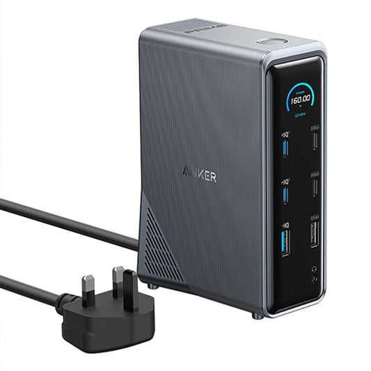 Anker Prime Charging Docking Station | 14-in-1 Dual Display, 160W Fast Charging Hub