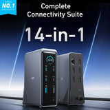 Anker Prime Charging Docking Station | 14-in-1 Dual Display, 160W Fast Charging Hub