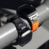 Skinarma Watch Band, TITON Ultra Custom-designed Stainless Steel Strap for Apple Watch 49mm | 45mm | 44mm (Black)