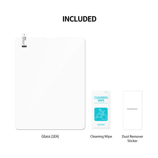 Araree Core Tempered Glass Screen Protector for iPad Air M2 (2024) – Advanced Display Protection with High Transparency and 9H Hardness