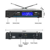 BOMGE V-230 2 Channel Wireless Handheld Microphone – Digital Modulation, Noise Cancelling, Certified for Karaoke, Conference & Stage Performances