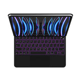 Blupebble Magic Folio Keyboard Case with Trackpad for iPad Air/Pro 10.9″ / 11″ – Bilingual English & Arabic, Bluetooth, USB-C Charging