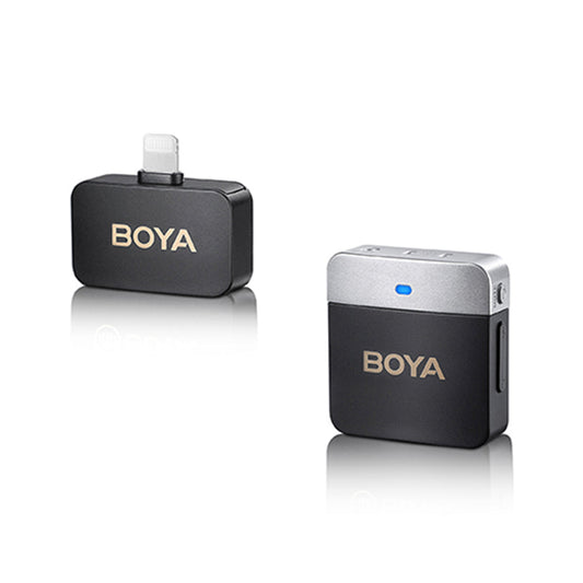 Boya BY-M1V5 - 2.4GHz Dual-Channel Wireless Microphone System for Lightning Devices