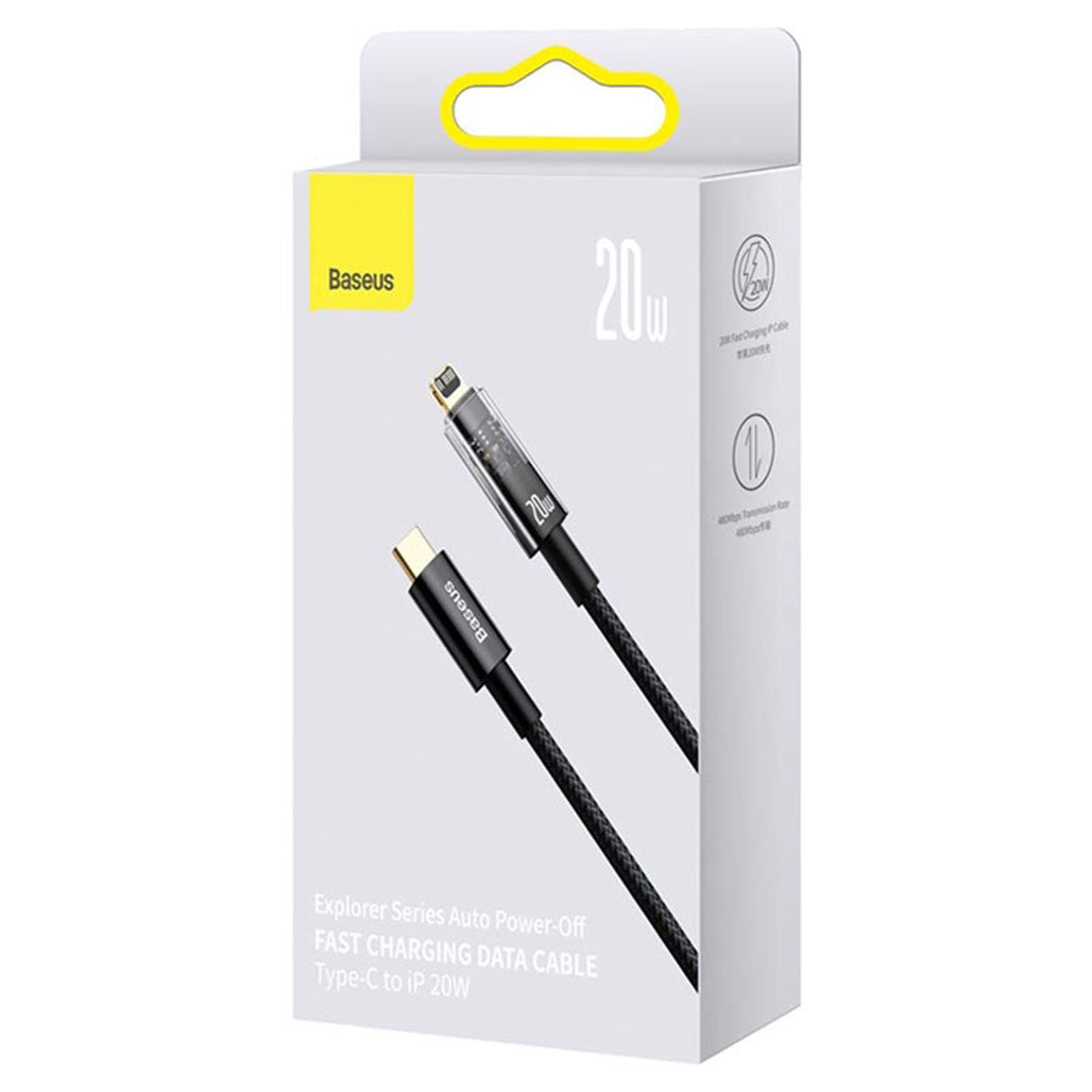 Baseus Explorer Series Fast Charging Data Cable with Auto-Power-Off Type-C to iP 20W from Baseus sold by 961Souq-Zalka