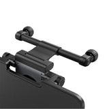 Baseus MagPro II Versatile Car Mount - Foldable Laptop Desk with 360° Rotatable Phone Holder, Adjustable Height, Easy Installation for Backseat Headrest, Black