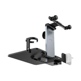 Baseus MagPro II Versatile Car Mount - Foldable Laptop Desk with 360° Rotatable Phone Holder, Adjustable Height, Easy Installation for Backseat Headrest, Black