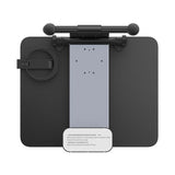 Baseus MagPro II Versatile Car Mount - Foldable Laptop Desk with 360° Rotatable Phone Holder, Adjustable Height, Easy Installation for Backseat Headrest, Black