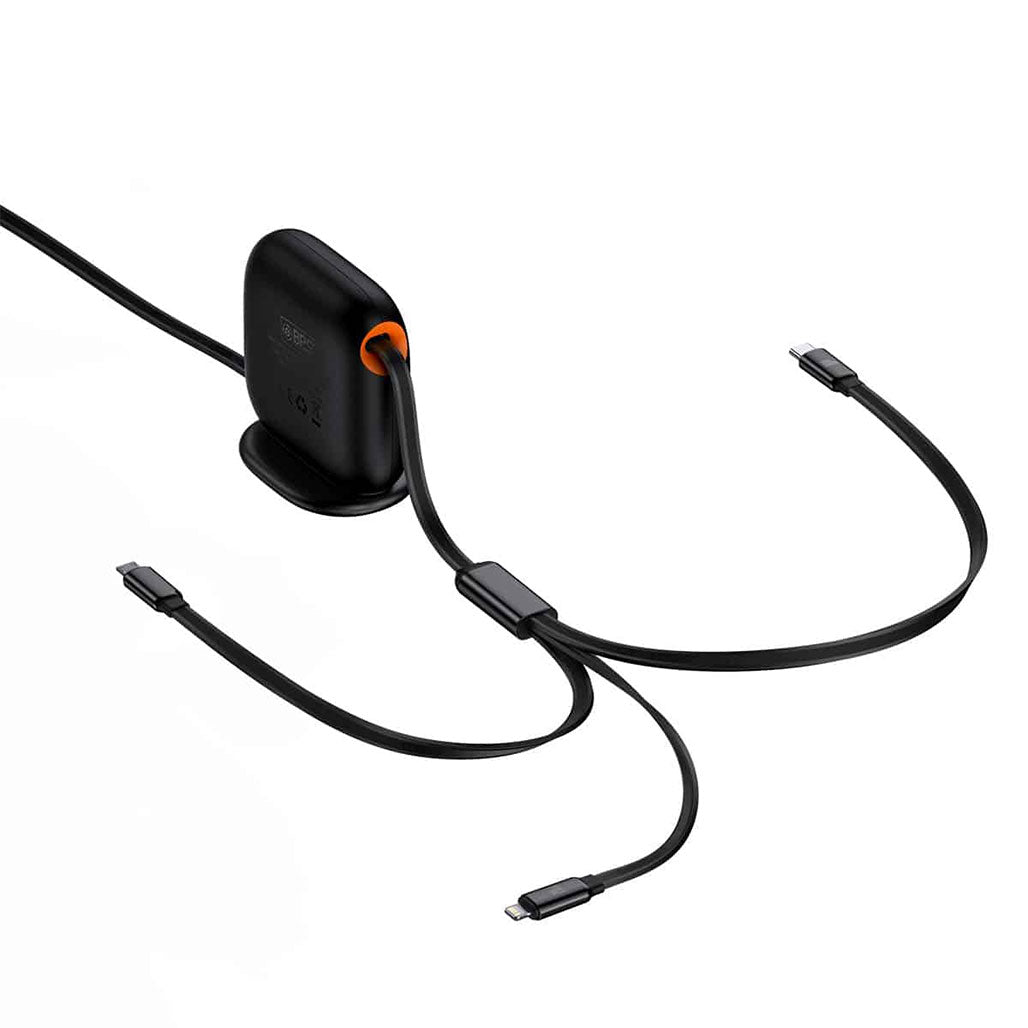 Baseus Traction Series Retractable 3-in-1 Fast Charging Cable 100W from Baseus sold by 961Souq-Zalka