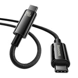 Baseus Tungsten Gold 240W USB-C to USB-C Fast Charging Data Cable – 3m Black