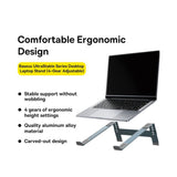 Baseus Ultra Stable Desktop Laptop Stand - 4-Gear Adjustable - Space Grey