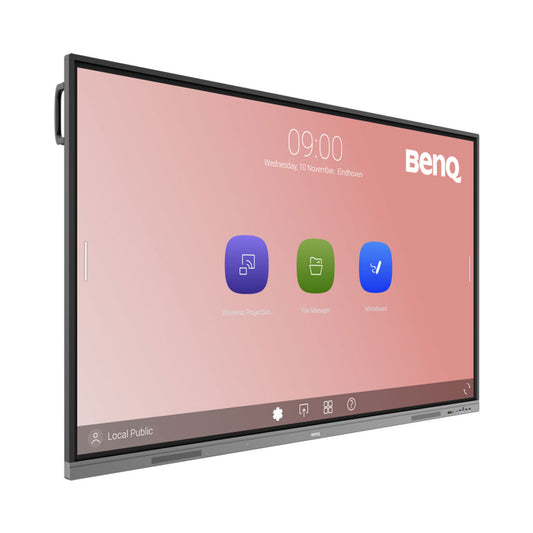 BenQ RE8603A 86" Essential Series Education Interactive Display – Advanced Touchscreen Whiteboard for Classrooms