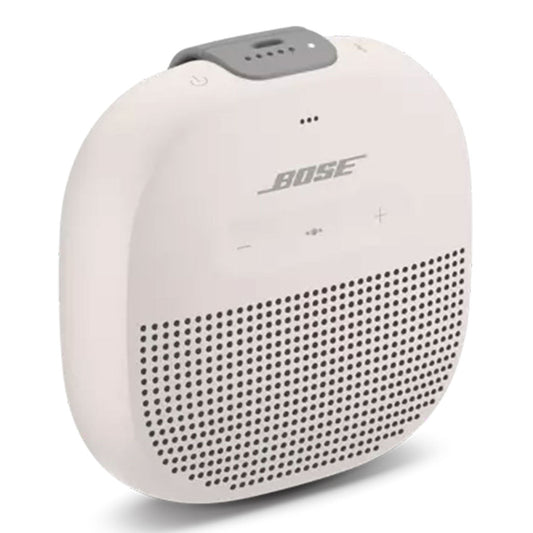 Bose SoundLink Micro Bluetooth® Speaker – White Smoke – Portable, Rugged, and Waterproof with Deep Bass and Built-In Microphone