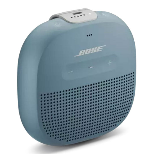 Bose SoundLink Micro Bluetooth® Speaker – Stone Blue – Compact, Rugged, and Waterproof with Deep Bass and Built-In Microphone