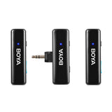BOYALINK All-in-One Wireless Microphone System – Dual-Channel 2.4GHz, Noise Reduction, Ultra-Long Battery Life, and Multi-Connector Support