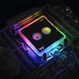 Thermaltake Pacific W6 CPU Water Block for AMD Ryzen Threadripper TR4 – RGB Cooling Performance with Built-In Temperature Sensor