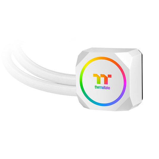 Thermaltake TH240 ARGB Sync Snow Edition AIO Liquid Cooler – Dual 120mm Radiator with RGB Lighting