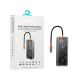 COTEetCI 8-in-1 Multifunctional Docking Station – USB 3.0, Type-C PD100W, HDMI 4K, and More
