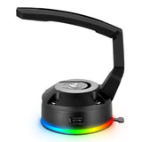 Cougar Bunker - RGB Mouse Bungee with USB Hub – Adjustable Cable Management, RGB Lighting, and Superior Stability