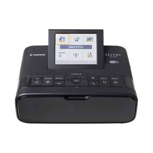 Canon SELPHY CP1300 Compact Photo Printer Bundle with  Canon Color Ink / Paper Set KP-108IN