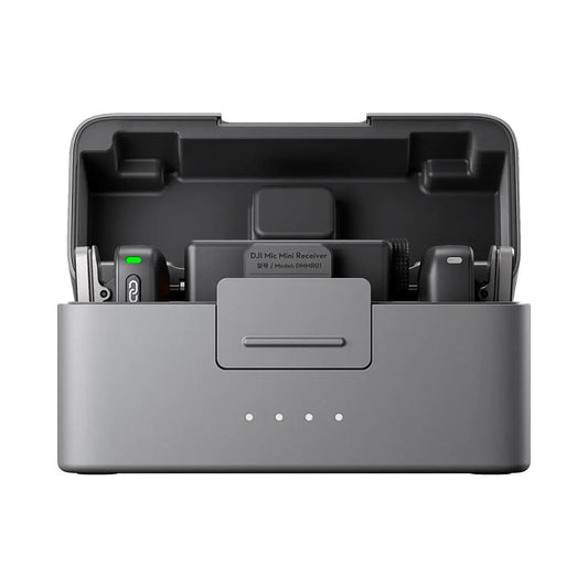DJI Mic Mini (2 TX + 1 RX + Charging Case) | Compact Wireless Microphone for Crystal-Clear Audio