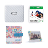 Fujifilm Instax Wide Link Smartphone Printer Photo Kit – White | Includes Film, Acrylic Stand & Album