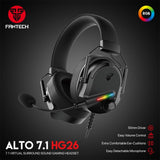 Fantech HG26 Alto 7.1 - Gaming Headset with Virtual 7.1 Surround Sound and Memory Foam Comfort